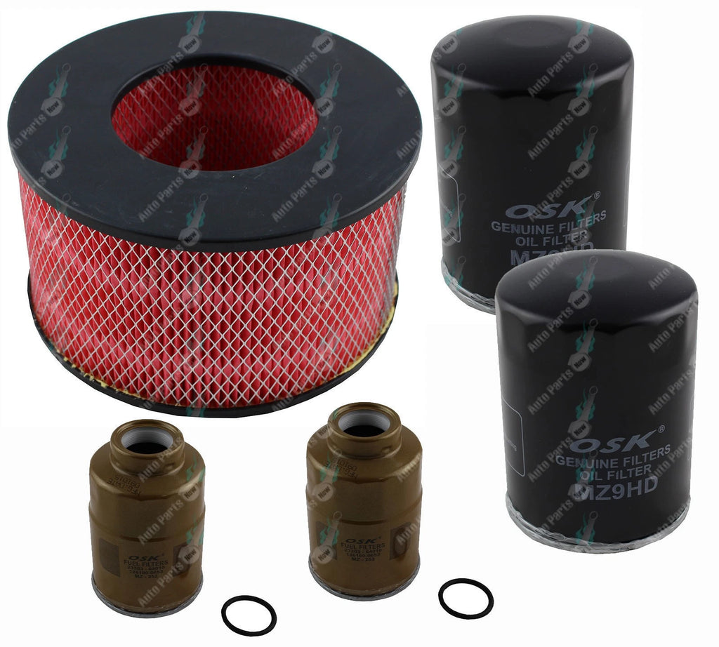 Oil Air Fuel Filter DOUBLE Service Kit For Hilux LN167 10/97-99 LN172 1/98-99