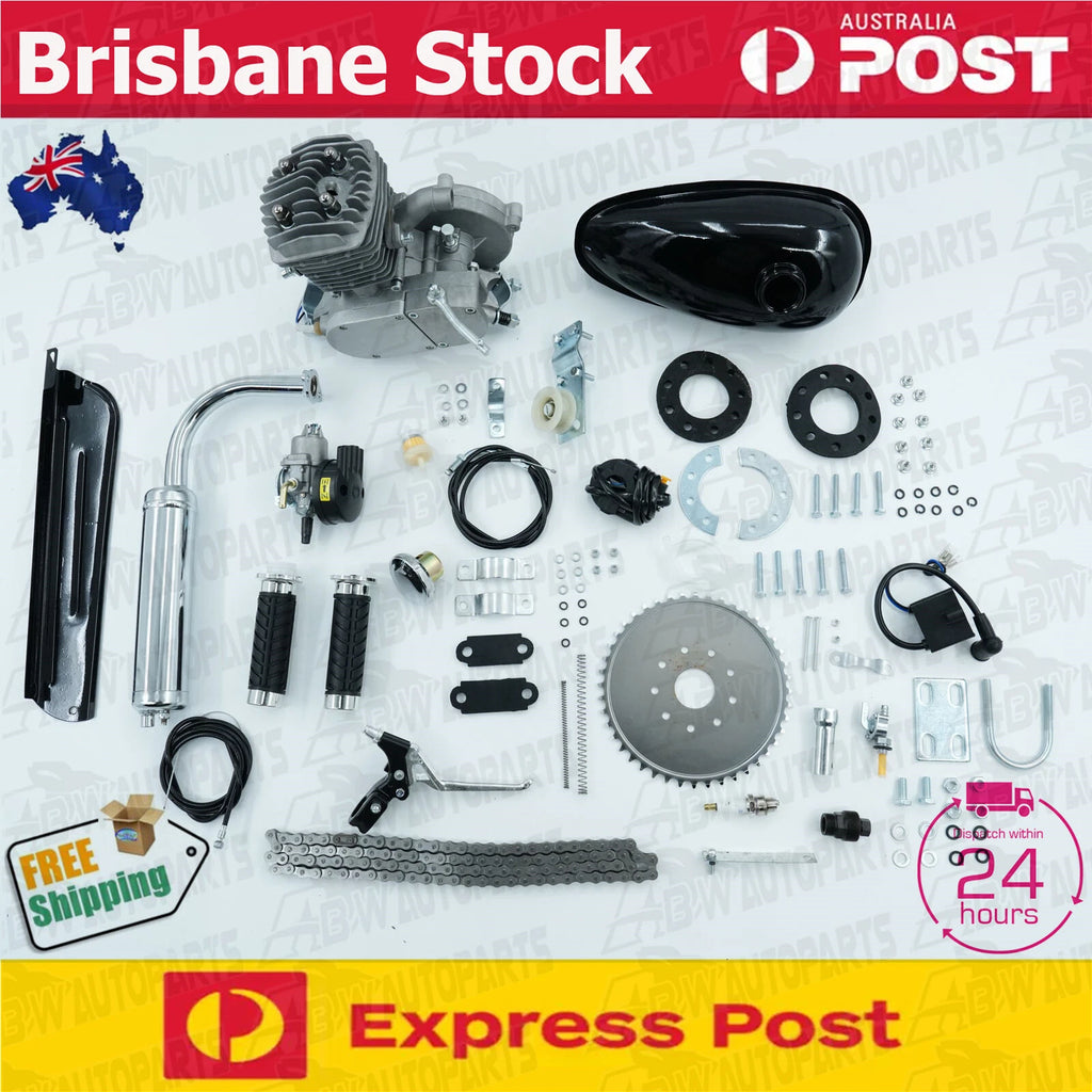 LD80 2 Stroke 80CC Bicycle Engine Motor Kit Fit for Motorized Cycle Push Bike