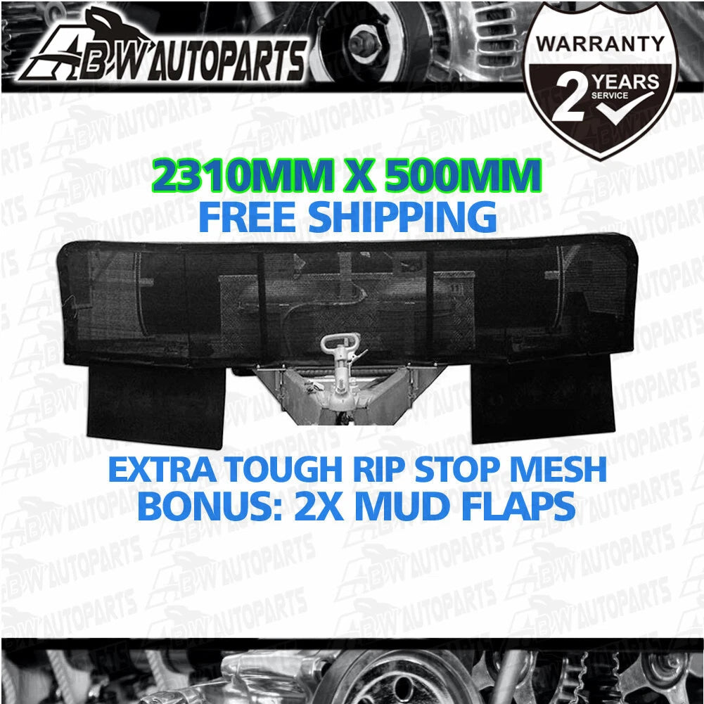 Camper Trailer Stone Guard Shield Protection, Black Mesh, Removable, Off Road RV