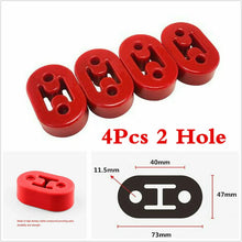 Load image into Gallery viewer, 4PCS 2Holes 11.5mm Car Exhaust Rubber Mount Support Heavy duty Universal Red ST