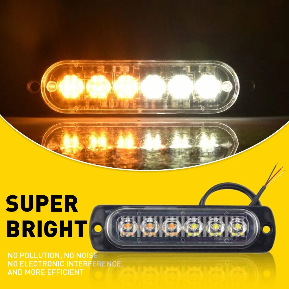 12V LED Strobe Beacon Emergency Strobe Alarm Light Signal Flashing Warning Light