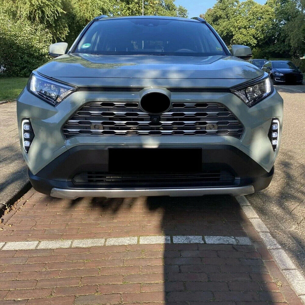 LED Day Running Light Fog Lamp For Toyota for RAV4 2019-21 W/ Amber Turn Signal