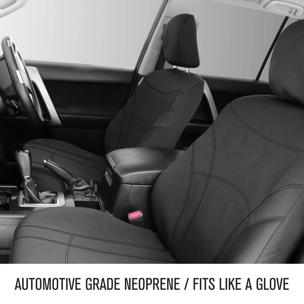 Sperling Getaway Neoprene Front Black - Black Stitch Seat Covers Suits RAV4 S...