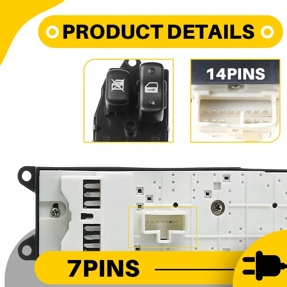Fit For Toyota Landcruiser HDJ100 FZJ105 100 Series Master Power Window Switch