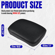 Load image into Gallery viewer, 6 Suction Cup Rear Fender Passenger Pillion Rectangle Pad Seat For Harley Custom