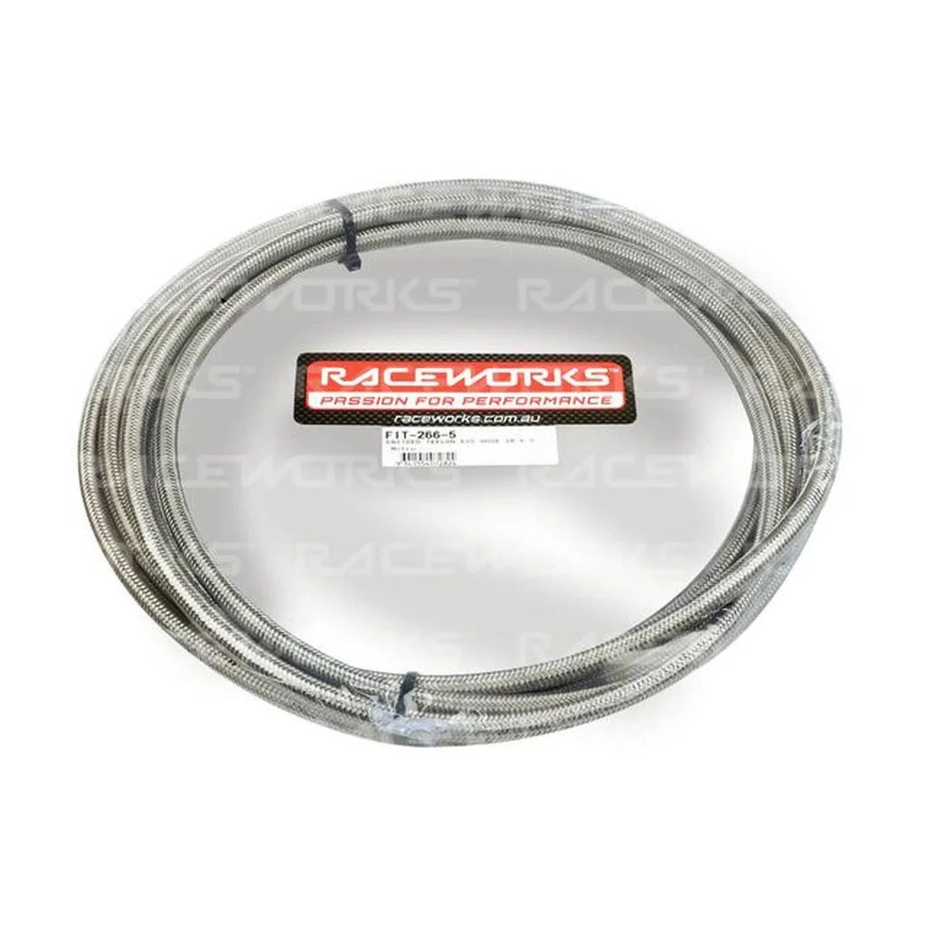 Raceworks Braided Teflon E85 Hose An-6 5 Metres