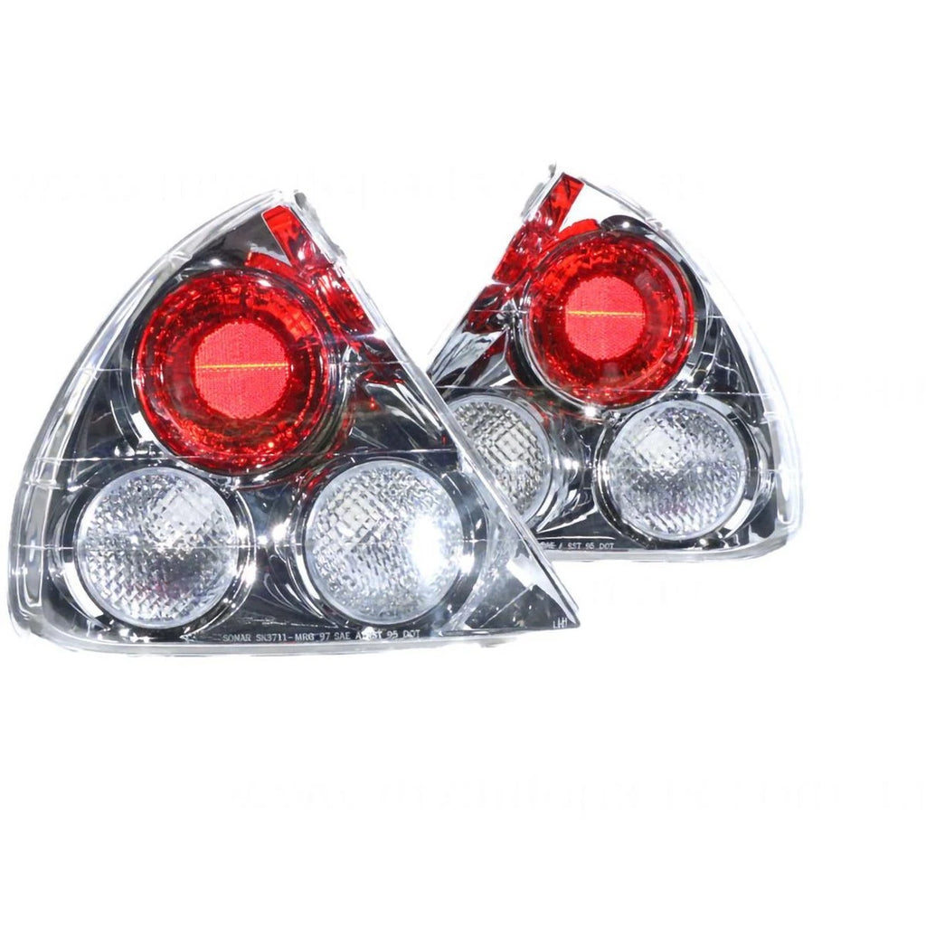 APG All Crash Chrome Tail Lamp Pair Aftermarket Suits Mitsubishi Lancer CE 6/...