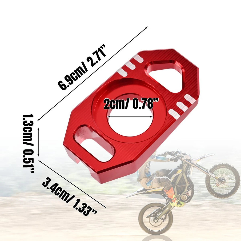 For Surron Sur Ron Ultra Bee CNC Aluminum 2x Axle Block Chain Adjuster Bolts Red