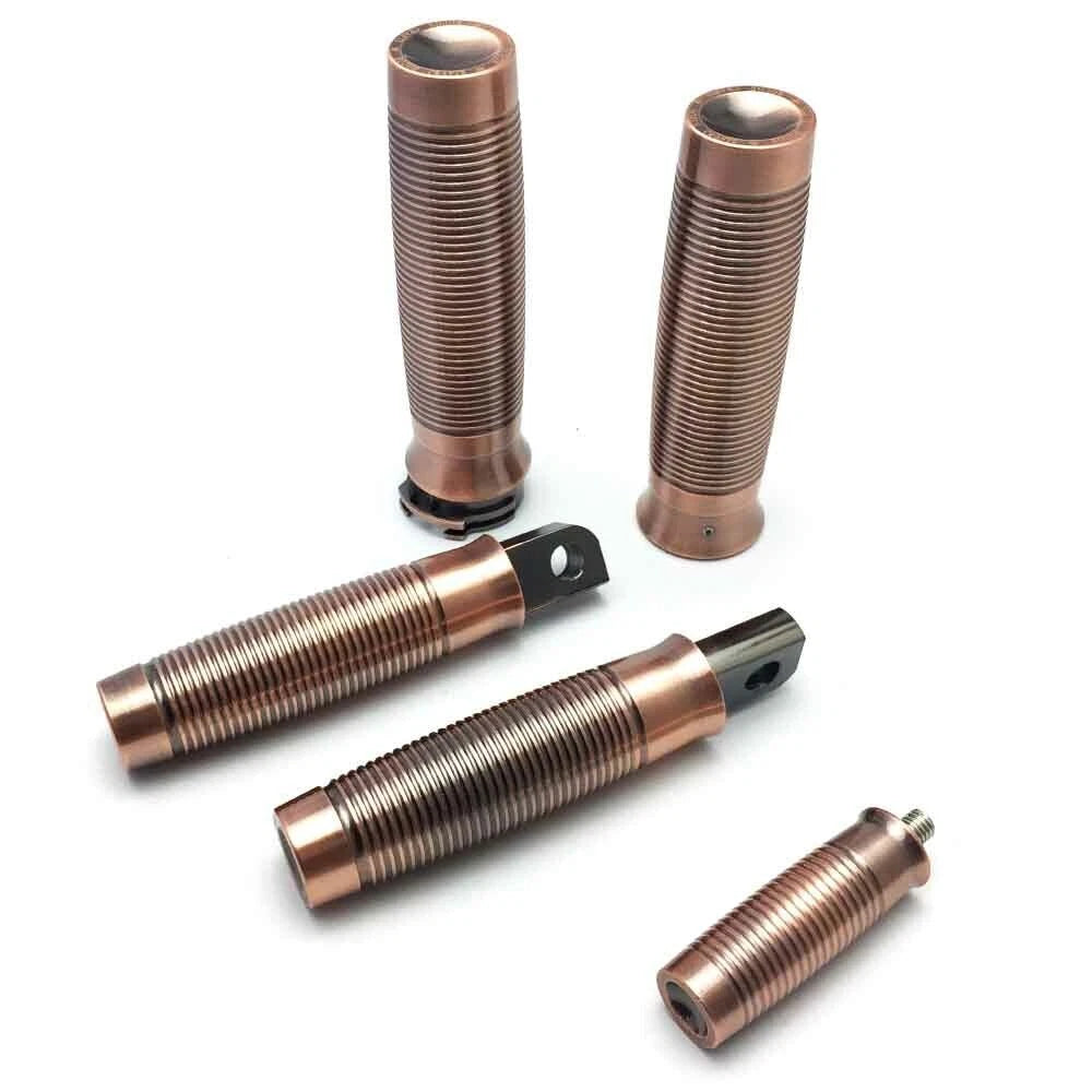 CNC Foot Pegs 1" Handlebar Grips Shifter Peg For Harley Sportster XL 883 1200 ST