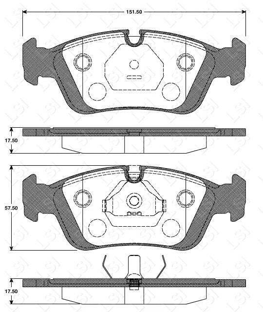 Genuine Roadhouse European Brake Pads Front [ 0384 00 ] DB1224