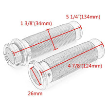 Load image into Gallery viewer, 1" 25mm Black Handlebar Hand Grips For Harley For Fatboy Sportster Dyna Softail