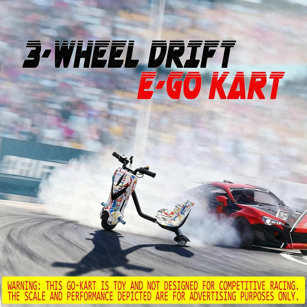 2025 NEW 350W Electric Drift Go Kart 20KM/H Kids Ride On Toys Trike W/ Bluetooth