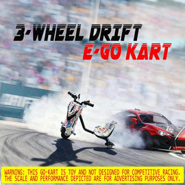 2025 NEW 350W Electric Drift Go Kart 20KM/H Kids Ride On Toys Trike W/ Bluetooth