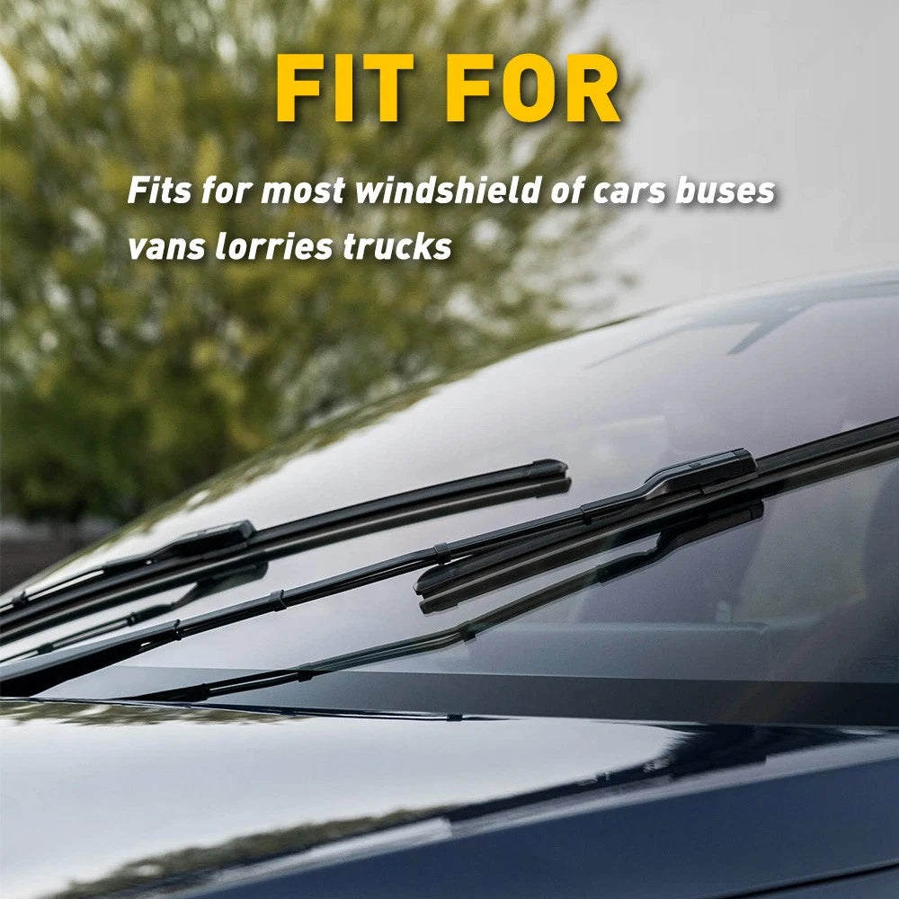 4x Premium Wiper Blade Inserts 28" Refills Universal Accessories Rubber Premium