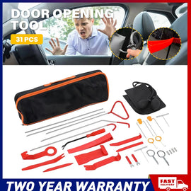 31pcs Unlock Emergency Car Door Opening Roadside Tool Kit Air Wedge Pump Bag