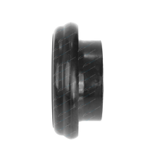 Load image into Gallery viewer, Black rubber wheel or pulley on a white background