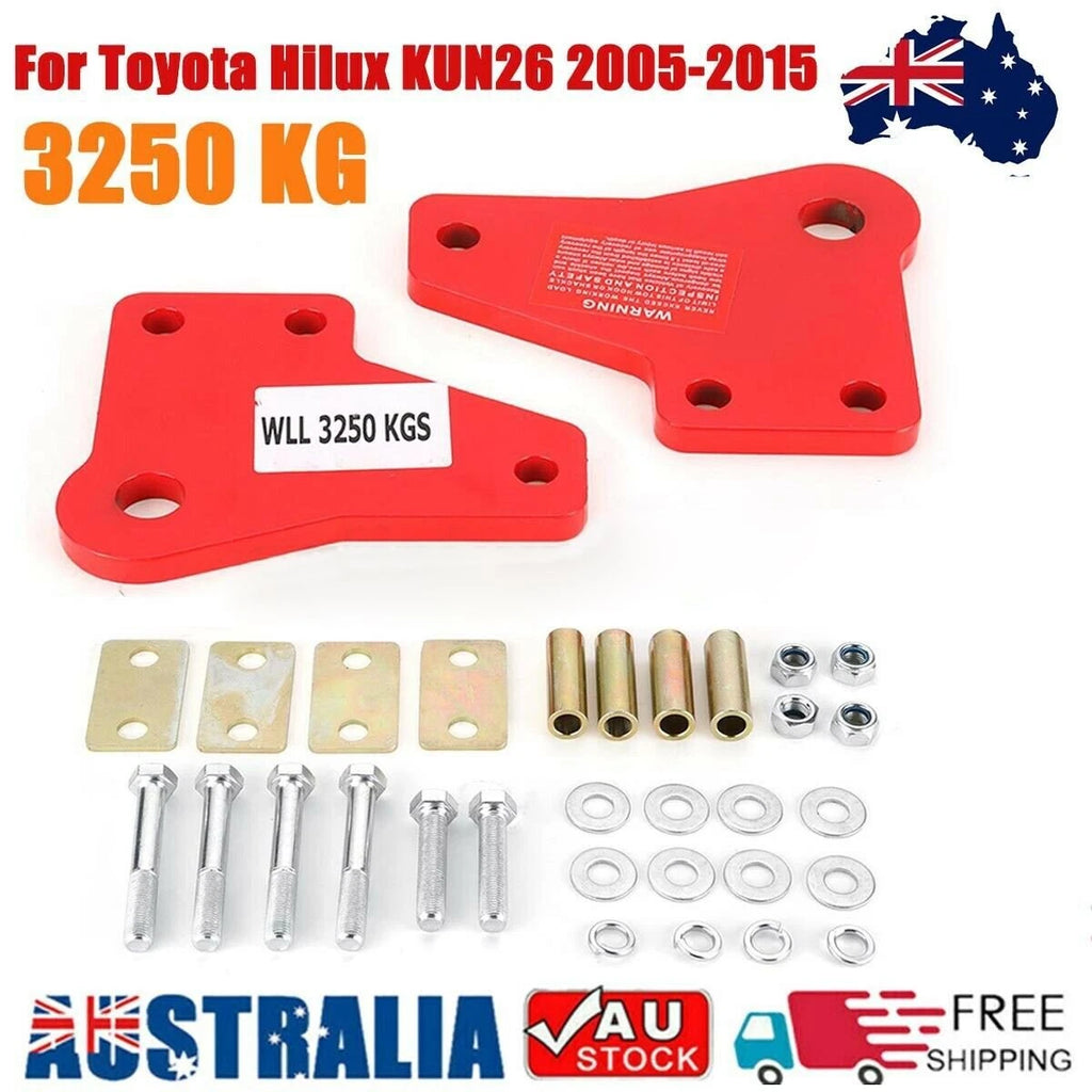 Front Recovery Tow Point Kit 3250KG Hitch For Hilux KUN26 GGN25 2005-2015 N70 AU