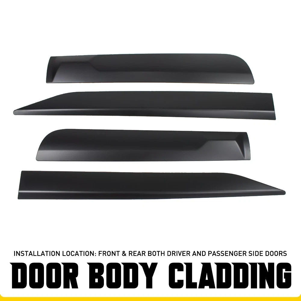 8x Side Door Rugged Style Body Moulding Cladding For Toyota Hilux 15-20 NEW