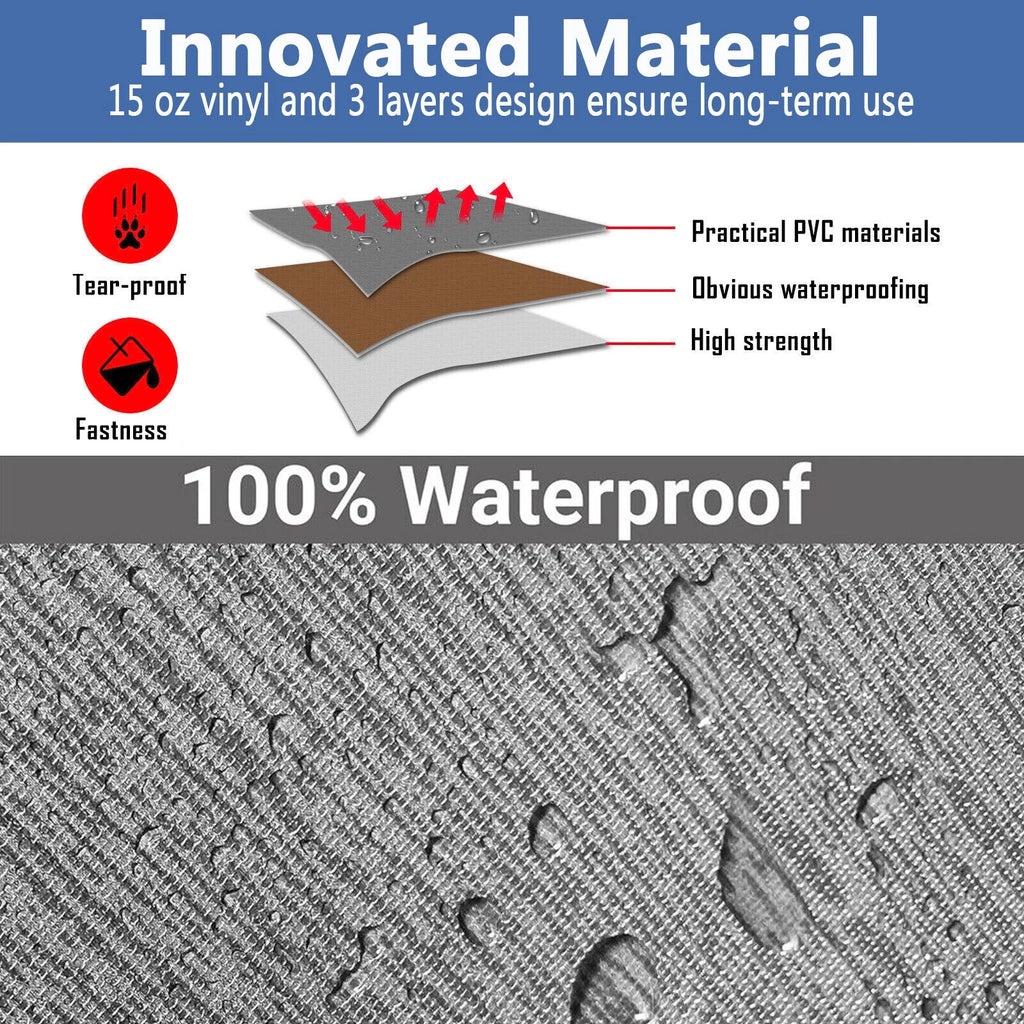 12Ft Awning Vinyl Replacement Fabric Gray Fade Suit Caravan Awning Brand New