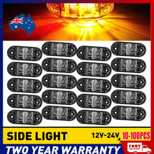 Load image into Gallery viewer, 10-100X LED Clearance Side Marker Light Amber Red Lamp Trailer Lorry Caravan A2