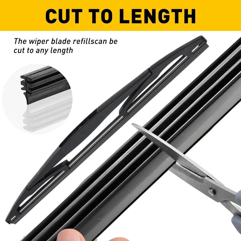 10 x 6 mm Wiper Blade Refill Car Replacement Windshield Strip Premium Rubber 24"