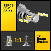 Load image into Gallery viewer, 2x H4 9003 100W 20000LM LED kit Lamp Headlight Bulb Globe High Low Beam Upgrade