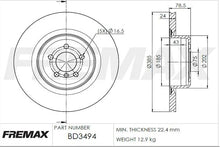 Load image into Gallery viewer, Fremax Rear Disc Rotors for BMW X5M X6M F85 F86