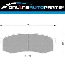 Load image into Gallery viewer, Rear Disc Brake Pads Set for Landcruiser VDJ76R VDJ78R VDJ79R 2007~13 V8 Diesel
