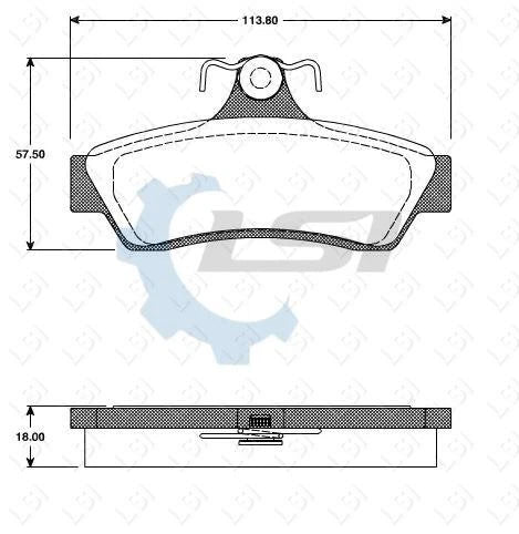 Rear Brake Pads and Disc Rotors Set for Holden CREWMAN CROSS 6/8 4WD 2003-