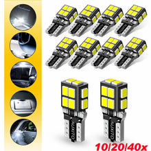 Load image into Gallery viewer, AUXITO 40x T10 14-LED White Car Interior Light Parker Bulb Wedge Globe 6500K 12V
