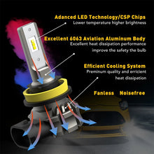 Load image into Gallery viewer, 2x H11 H9 LED Headlight Globe Kit Bulbs Low High Beam Super White Waterproof AU