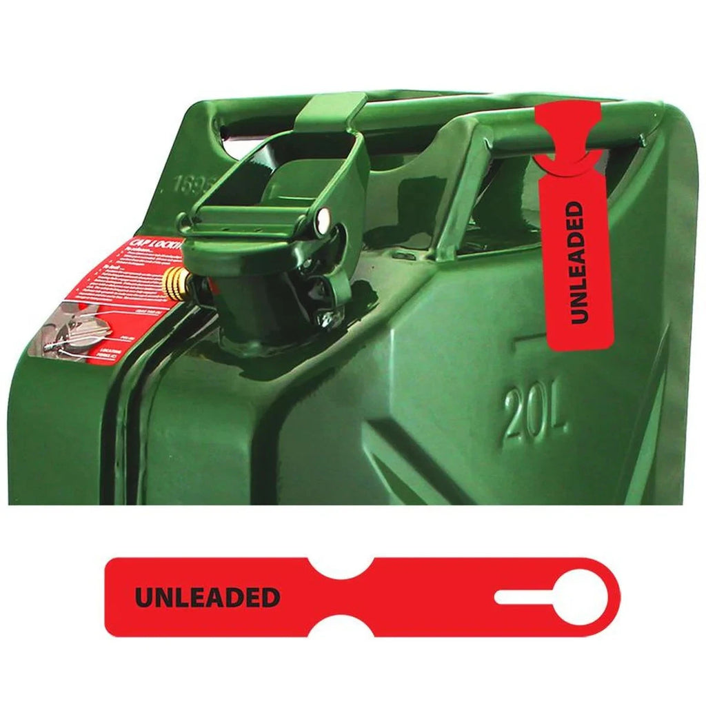 Fuel Can Tag Unleaded FCTRED