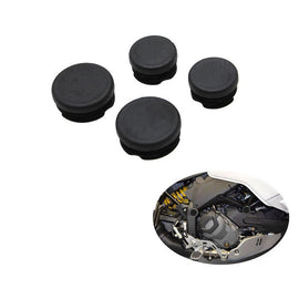 4PCS Black Motorcycle Frame Caps Hole Cover ABS For Ducati Desert X 2022-2023 ST