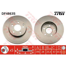 Load image into Gallery viewer, TRW Brake Rotor Front DF4863S