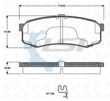 Load image into Gallery viewer, Rear Brake Pads and Disc Rotors set for Mitsubitshi Pajero NT NW NX NS 2007-15
