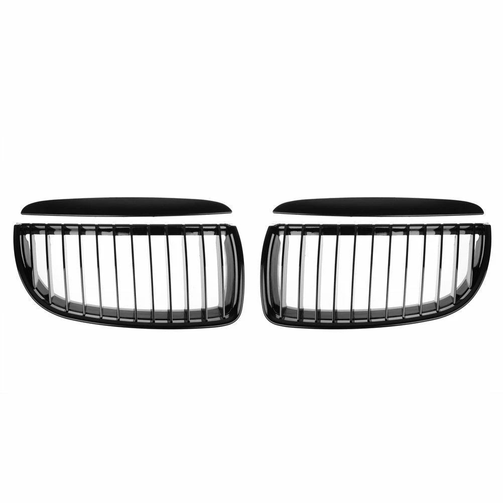 Gloss Black Front Kidney Grills Grilles For BMW E90 320i 323i 325i 335xi 05-08