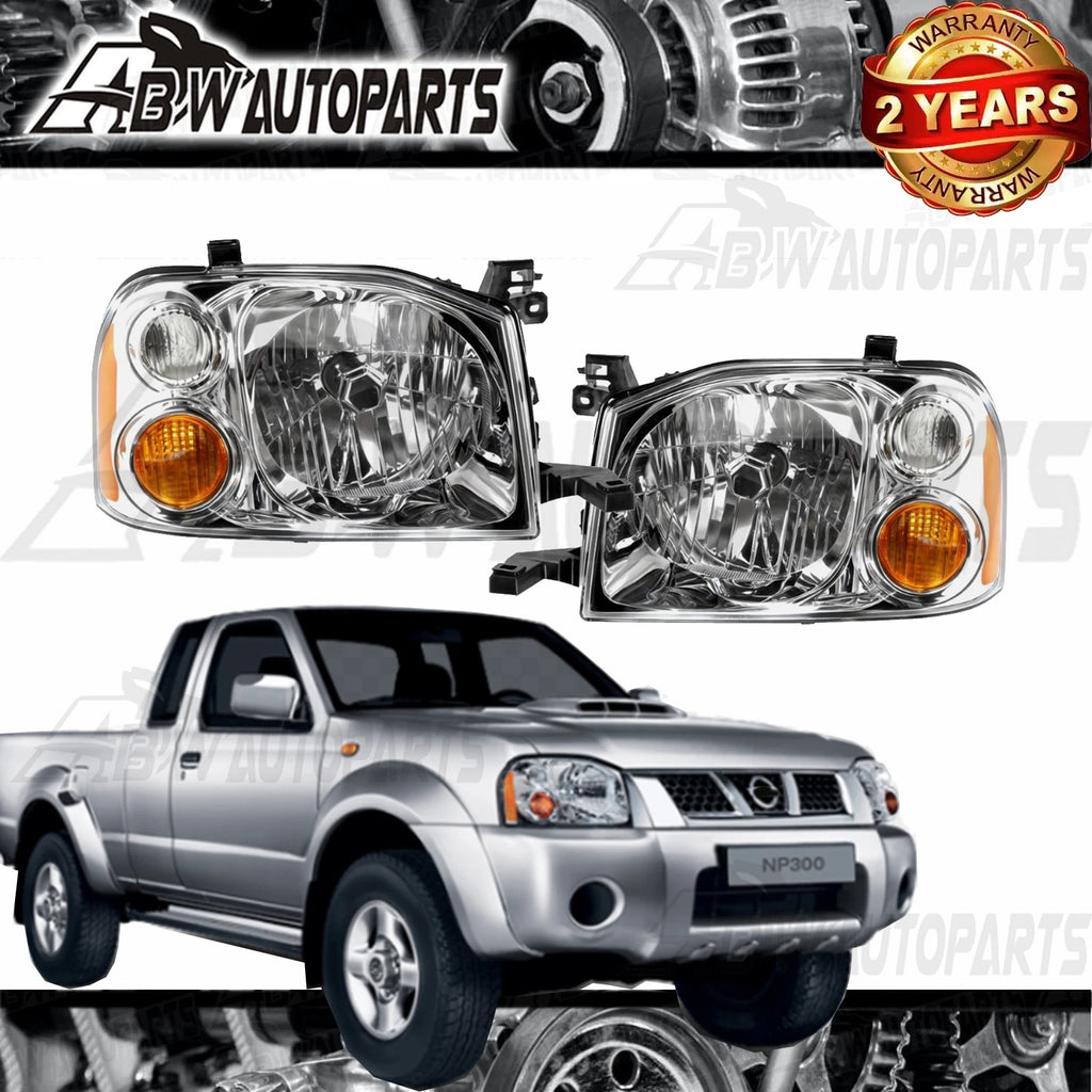 Pair Left & Right Headlights Car Lamps For Nissan Navara D22 UTE 2001-2015 LH&RH