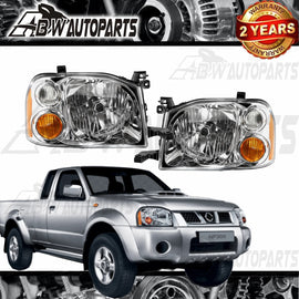Pair Left & Right Headlights Car Lamps For Nissan Navara D22 UTE 2001-2015 LH&RH