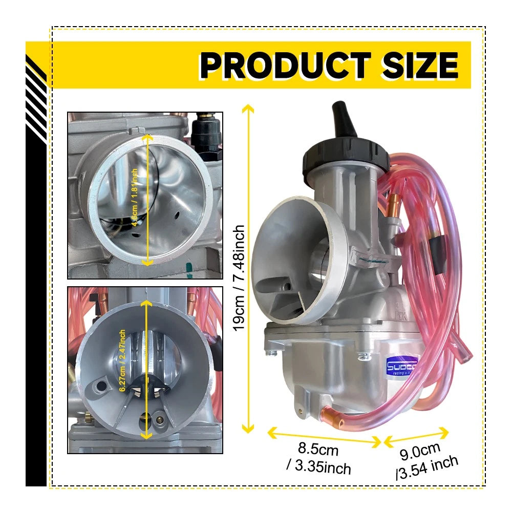 38mm Carburetor Fit For Yamaha YZ250 1978-2002 KTM 125 200 250 300 360 380