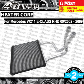 Heater Core Assembly fits Mercedes E-CLASS W211 09/2002 - 2009 RHD w/ Pipe