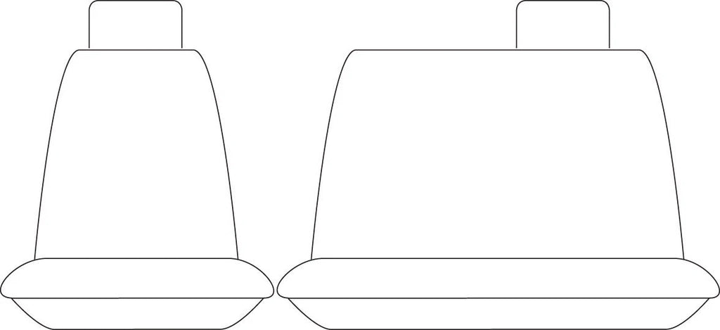 Sperling Tradies Canvas Front Black Seat Covers Suits Hilux 2005 - 2015 RM102...