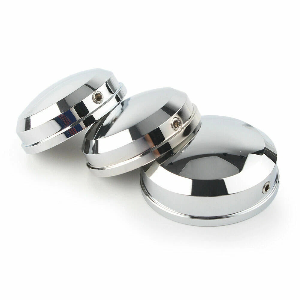Upper Fork Stem Nut Covers Chrome For Harley FLS FLSS FLSTF FLSTFB FLSTFBS 90-17