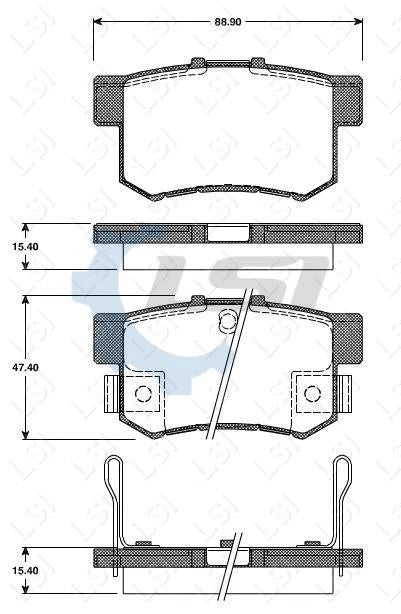 Rear Brake Pads and Rotors Set for Honda ACCORD 2.4 3.0V6 EURO 2003-2008
