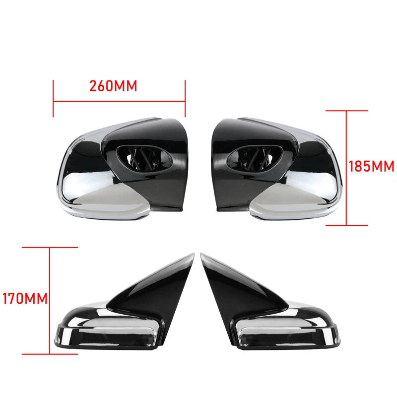L & R Chrome Rearview Side Mirrors For BMW K 1200 K 1200 LT K1200 M 1999-2008 ST