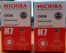 Load image into Gallery viewer, H7 Halogen Headlight PX26D High Low Beam Globe Bulb 12V 100W Michiba x 2pc