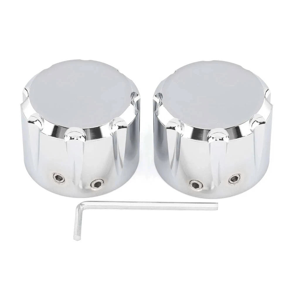 Motorcycle Chrome Front Axle Nut Cover Cap for Harley Sportster XL 883 1200 VRSC