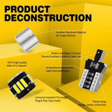 Load image into Gallery viewer, AUXITO T10 18-LED White Car Interior Light Parker Bulb Wedge Globe 6500K 12V New