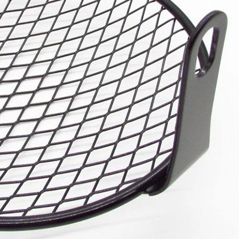 6.5in Headlight Mesh Grill Guard Motorcycle Headlamp Light Metal Cover Protecter