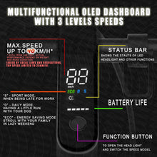 Load image into Gallery viewer, 2025 Portable 900W 40KM/H 50KM Electric Scooter Adult Foldable Travel E Bike