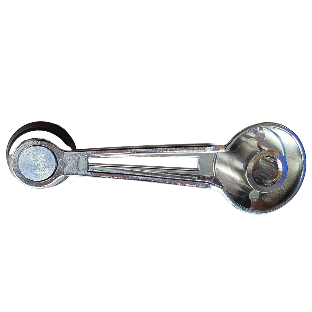 Chrome Window Crank Handle W/ Black Knob for Ford Falcon/Mustang/Bronco 67-77